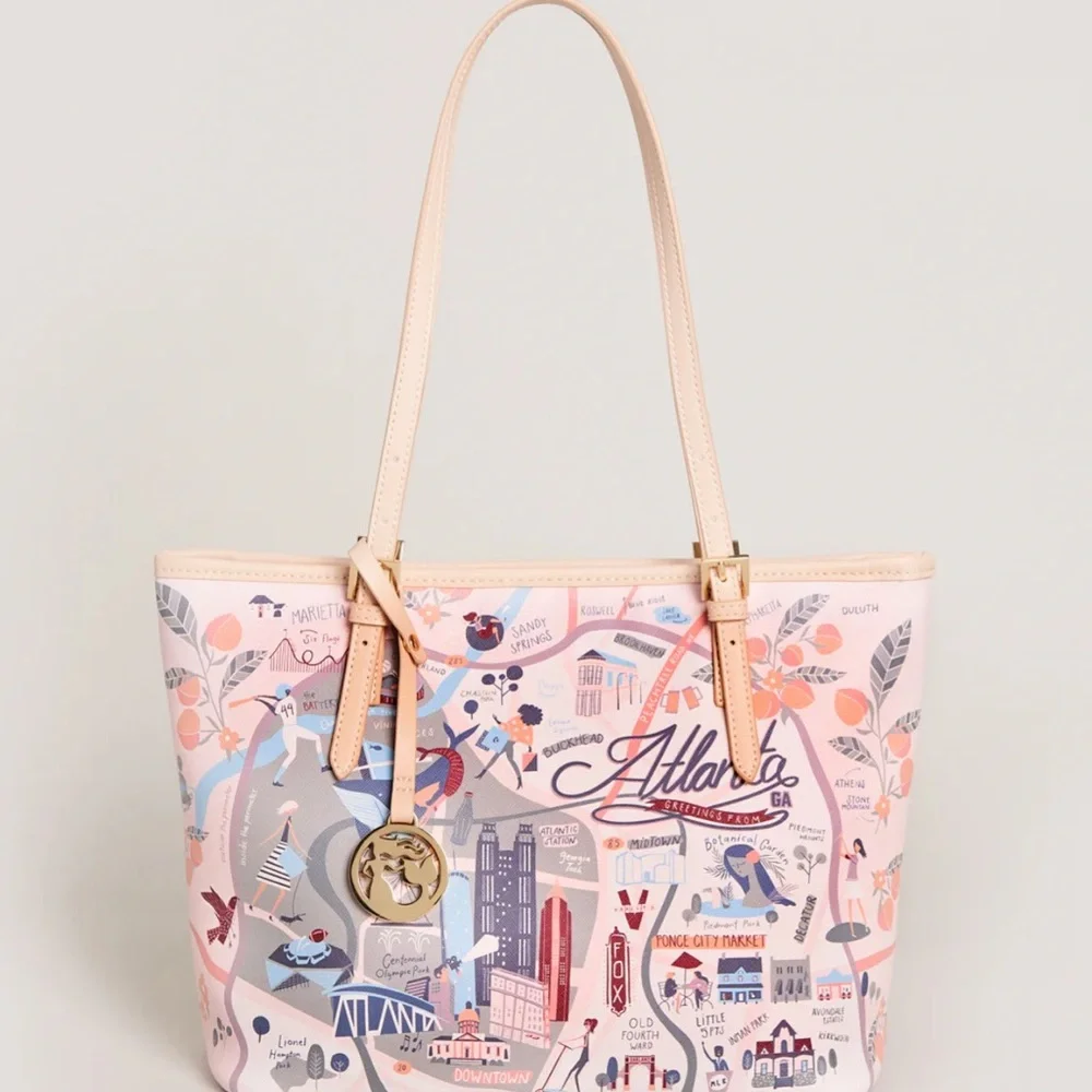 Spartina 449 Atlanta Bag - Pink and Cream - Picture 1 of 2